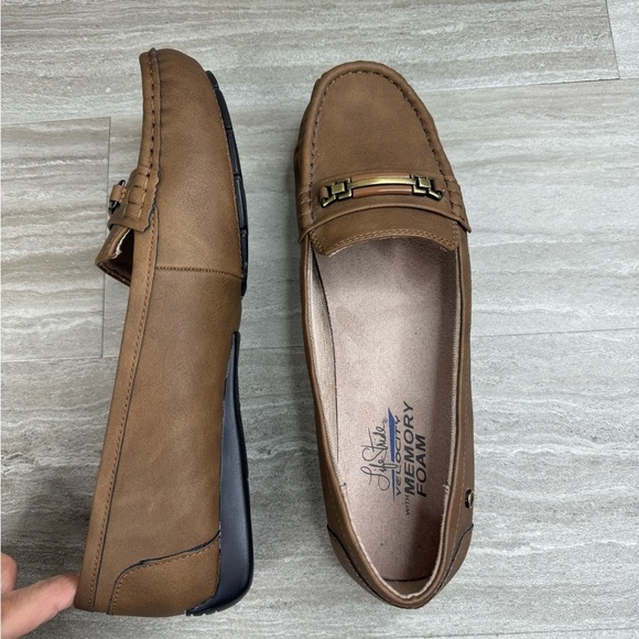 Life Stride Velocity Memory Foam Faux Leather Driving Loafers Womens 9.5 - Picture 7 of 12
